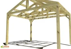 Ma Pergola Bois Pergola En Bois Traité Autoclave Autoportée Toit Double Pente - 3 M -magasin de mobilier d'extérieur 3x4 2pents pergola bois