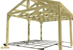 Ma Pergola Bois Pergola En Bois Autoportée Traité Autoclave Toit Double Pente - 5 M -magasin de mobilier d'extérieur 5x4 2pents pergola bois