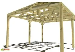 Ma Pergola Bois Pergola En Bois Autoportée Traité Autoclave Toit Quatre Pentes - 5 M -magasin de mobilier d'extérieur 5x4 4pents pergola bois