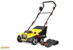 Gardéo Balayeuse électrique Sans Fil Pour Gazon Synthétique 2 X 20 V