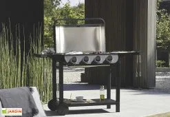 Cook In Garden Barbecue Au Gaz Sur Chariot En Métal - 4 Brûleurs -magasin de mobilier d'extérieur barbecue au gaz d exterieur