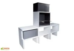 Blive Barbecue Design En Béton LIV05 -magasin de mobilier d'extérieur barbecue beton modulable liv05 1 1