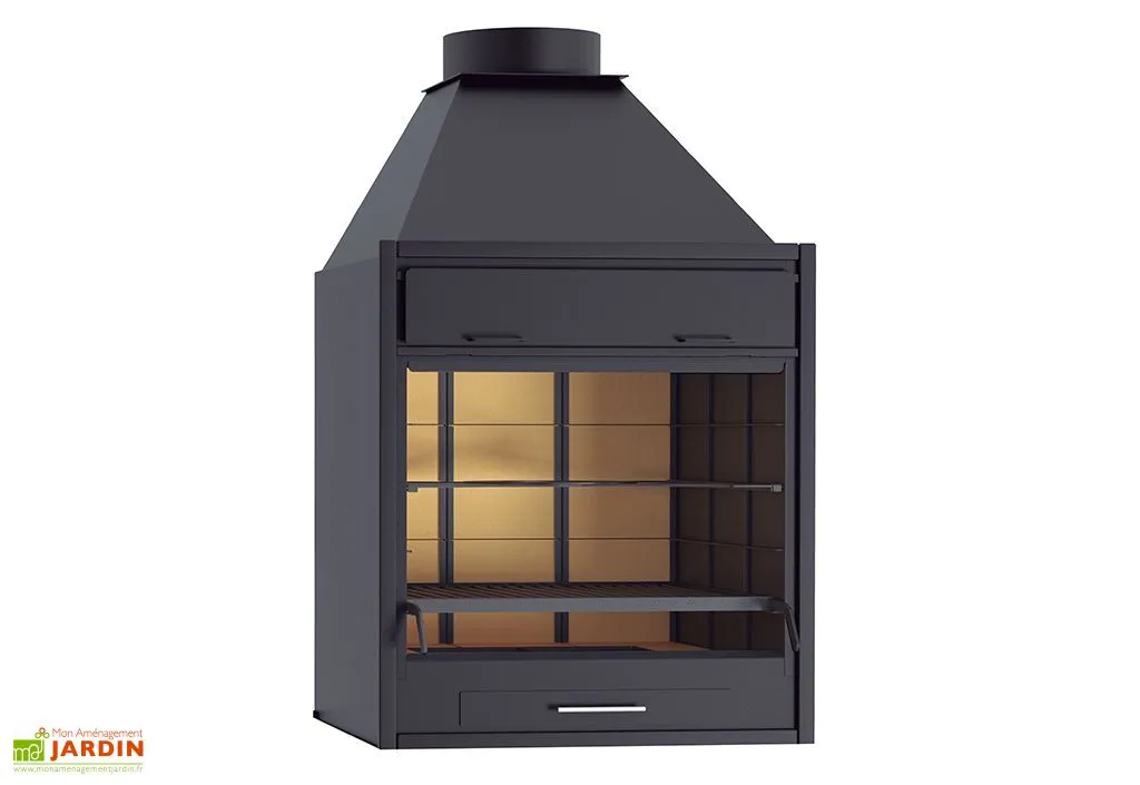 FM Calefaccion Barbecue Charbon Et Bois à Poser Ou Encastrer BF-70 Acier 68,5 X 63 Cm 1 FM Calefaccion Barbecue Charbon Et Bois à Poser Ou Encastrer BF-70 Acier 68,5 X 63 Cm