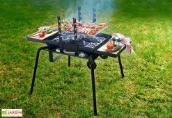 Feu Roulant Barbecue Braséro Charbon De Bois Junior Luxe