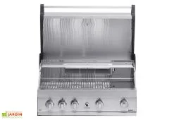 Grandhall Barbecue Gaz Encastrable En Acier Inoxydable Elite G4 Built-In -magasin de mobilier d'extérieur barbecue gaz grandhall elite encastrable g4 8