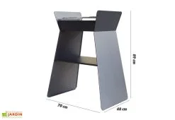 Blive Barbecue Métal GRIB01 -magasin de mobilier d'extérieur barbecue metal peint grib01