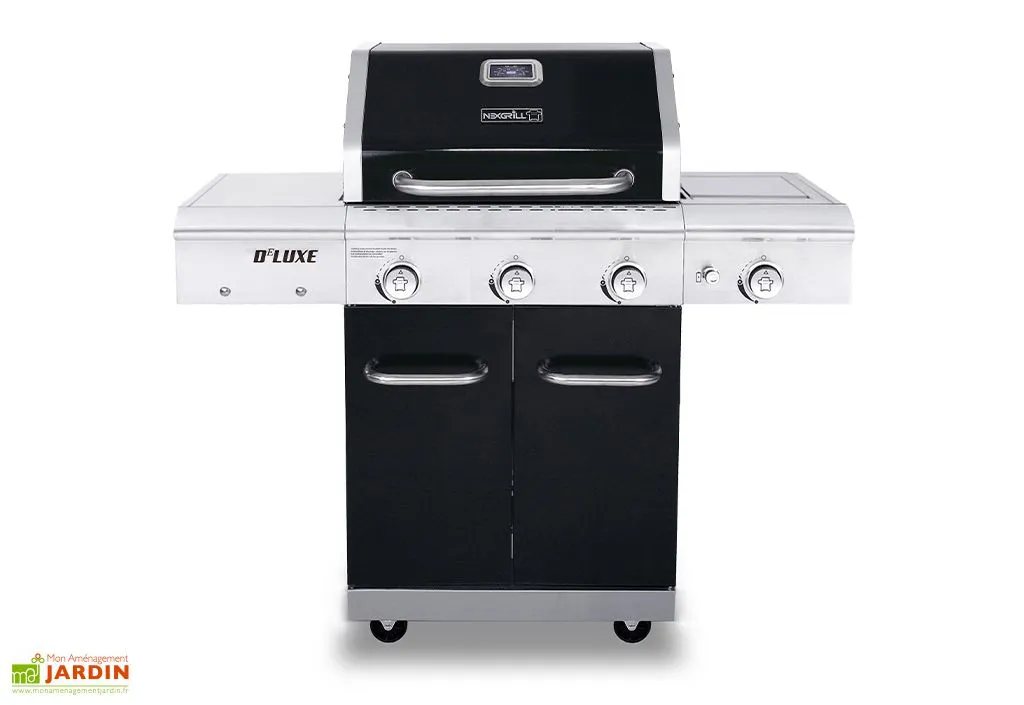 Nexgrill Barbecue Au Gaz En Acier Inoxydable De Luxe – 3 Brûleurs Et 1 Brûleur Latéral 1 Nexgrill Barbecue Au Gaz En Acier Inoxydable De Luxe – 3 Brûleurs Et 1 Brûleur Latéral