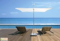 Base Carrée Sur Roulettes Pour Parasol Infina Umbrosa -magasin de mobilier d'extérieur base parasol infina umbrosa metal gris roulettes