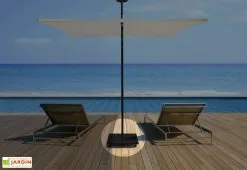 Base Carrée Sur Roulettes Pour Parasol Infina Umbrosa -magasin de mobilier d'extérieur base parasol infina umbrosa metal noir roulettes 1