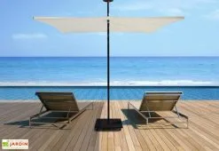 Base Carrée Sur Roulettes Pour Parasol Infina Umbrosa -magasin de mobilier d'extérieur base parasol infina umbrosa metal noir roulettes