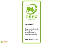 Habrita Tonnelle En Bois Avec Treillage Toit Plat Bac Acier – Ombra 4 X 4 M -magasin de mobilier d'extérieur bois pefc habrita 10 31 1499 1