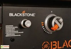 Plancha à Gaz 2 Brûleurs 34 KW Blackstone 28’’ + Couvercle -magasin de mobilier d'extérieur bouton reglage plancha gaz blackstone