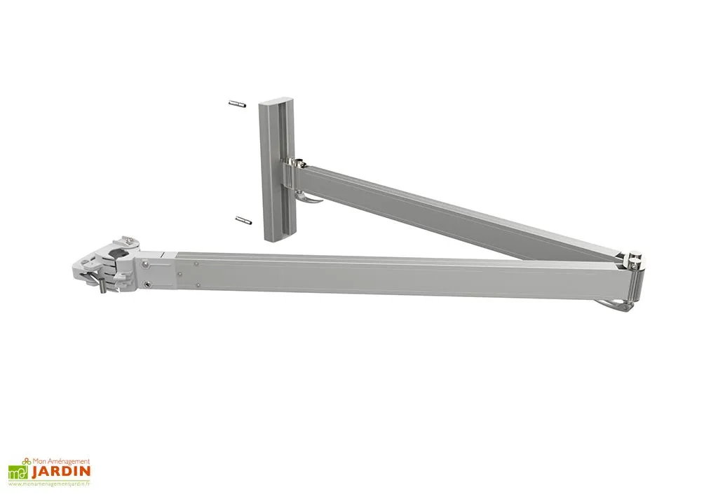 Umbrosa Parasol Mural Rond 270 Cm + Bras Classique - Wallflex Toile Sunbrella 2 Umbrosa Parasol Mural Rond 270 Cm + Bras Classique - Wallflex Toile Sunbrella – Image 2