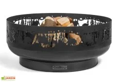 CooKking Braséro En Acier Décoré Forest – 80 Cm
