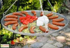 CooKking Braséro En Acier Bali + Grill Inox Sur Trépied 180 Cm -magasin de mobilier d'extérieur brasero acier bali grill 2