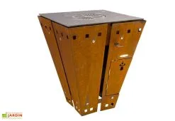 Remundi Braséro Barbecue En Acier Et Inox L72 Cm H87 Cm – Magnus Acier