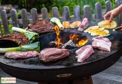 Remundi Braséro Barbecue En Acier Et Inox Ø62 Cm H75 Cm – Nero S 6 Remundi Braséro Barbecue En Acier Et Inox Ø62 Cm H75 Cm – Nero S -magasin de mobilier d'extérieur brasero acier barbecue grille cuisson remundi nero 1