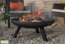 La Hacienda Brasero En Acier Finition Huilée Pittsburgh Ø 80 Cm