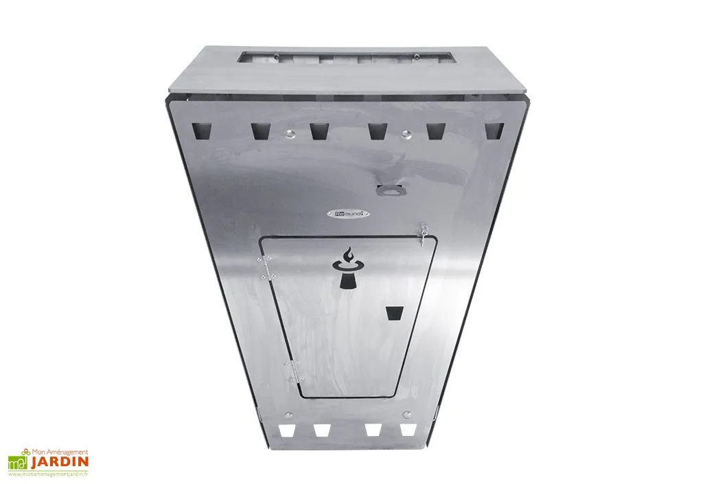 Remundi Braséro Barbecue En Acier Inoxydable L72 Cm H87 Cm – Magnus Inox 2 Remundi Braséro Barbecue En Acier Inoxydable L72 Cm H87 Cm – Magnus Inox – Image 2