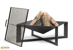 CooKking Braséro En Acier Cuba + Grille De Cuisson 70 Cm