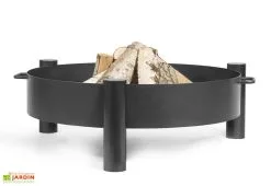 CooKking Braséro En Acier Haiti + Grille De Cuisson (plusieurs Dimensions) -magasin de mobilier d'extérieur brasero acier noir brut haiti grille cuisson 2