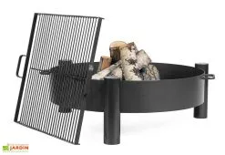 CooKking Braséro En Acier Haiti + Grille De Cuisson (plusieurs Dimensions)