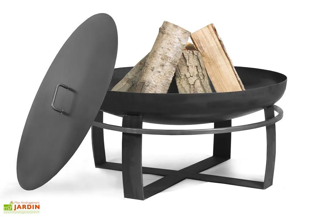 CooKking Braséro En Acier Viking + Couvercle (plusieurs Dimensions) 2 CooKking Braséro En Acier Viking + Couvercle (plusieurs Dimensions) – Image 2