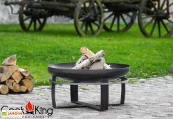 CooKking Braséro En Acier Viking + Grille De Cuisson (plusieurs Dimensions) -magasin de mobilier d'extérieur brasero acier noir brut viking grille cuisson 5