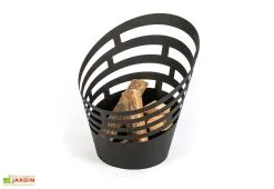Huugy Braséro De Jardin Scilla En Acier Noir (pls Dim.)