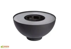 Feu Du Jardin Braséro Barbecue En Acier Boule Noire 100 Cm