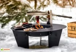 Feu Du Jardin Braséro Barbecue En Acier Olymp 100 Cm + Grille De Cuisson 10 Feu Du Jardin Braséro Barbecue En Acier Olymp 100 Cm + Grille De Cuisson -magasin de mobilier d'extérieur brasero barbecue acier olymp 100cm grille cuisson 2