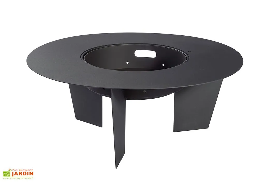 Feu Du Jardin Braséro Barbecue En Acier Olymp 100 Cm + Grille De Cuisson 2 Feu Du Jardin Braséro Barbecue En Acier Olymp 100 Cm + Grille De Cuisson – Image 2