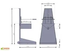L'Art Du Jardin Braséro Barbecue Vulcano Design Acier -magasin de mobilier d'extérieur brasero bbq vulcano 4