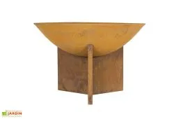 La Hacienda Braséro De Jardin En Fonte Et Acier Oxydé Kala 56 Cm