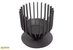 Redfire Brasero D’extérieur Style Industriel - ø 43 X 44,5 Cm -magasin de mobilier d'extérieur brasero noir chauffage