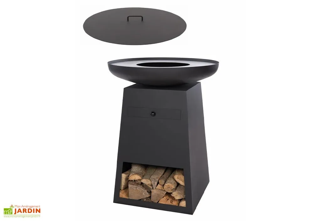 Redfire Braséro Plancha En Acier Avec Couvercle Couleur Noire – Ø80 Cm 1 Redfire Braséro Plancha En Acier Avec Couvercle Couleur Noire – Ø80 Cm