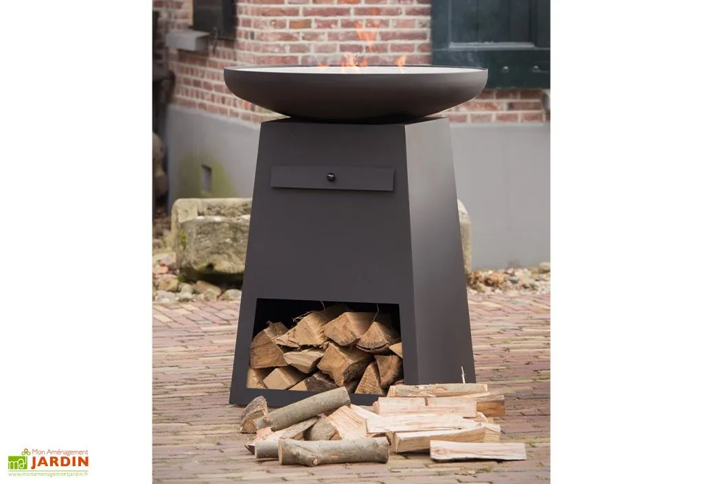 Redfire Braséro Plancha En Acier Avec Couvercle Couleur Noire – Ø80 Cm 2 Redfire Braséro Plancha En Acier Avec Couvercle Couleur Noire – Ø80 Cm – Image 2