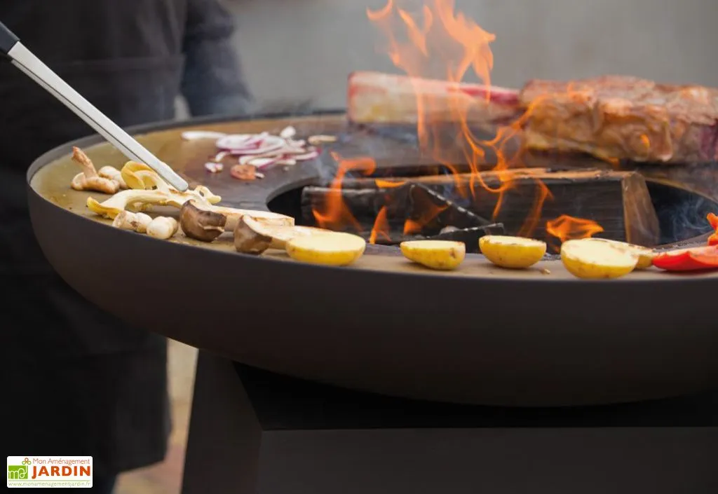 Redfire Braséro Plancha En Acier Avec Couvercle Couleur Noire – Ø80 Cm 4 Redfire Braséro Plancha En Acier Avec Couvercle Couleur Noire – Ø80 Cm – Image 4