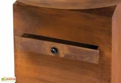 Redfire Braséro Plancha En Acier Avec Couvercle Couleur Rouille – Ø80 Cm -magasin de mobilier d'extérieur brasero orion rouille 5