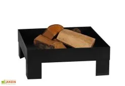 Farmcook Braséro Pan 6 Acier Laqué Noir (plusieurs Dimensions) -magasin de mobilier d'extérieur brasero pan 6 acier laque noir
