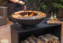 Redfire Brasero Plancha D’extérieur Avec Plan De Travail - 125 X 80 X 95 Cm