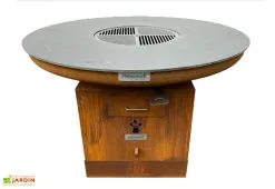 Remundi Brasero Plancha En Acier Oxydé Carus XXL - Ø 150 Cm