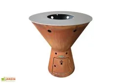 Remundi Brasero Plancha En Acier Oxydé Zeus - Ø 78 Cm