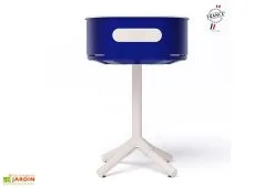 Aluvy Braséro Sur Pieds En Fonte D’aluminium - Sam -magasin de mobilier d'extérieur brasero plancha aluminium bleu electrique