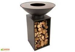 Redfire Braséro Plancha D’extérieur Avec Plaque De Cuisson En Acier - ø 80 X 101 Cm