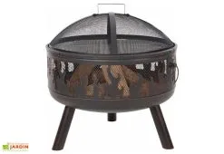 Redfire Braséro De Jardin En Acier Ø61 Cm + Grille Et Pare-étincelles - Blazer