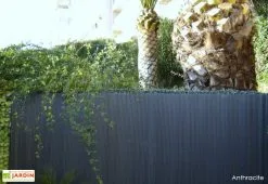 Jet7Garden Brise-vue En PVC Canisse Double Face 1,50 X 2,50 M -magasin de mobilier d'extérieur brise vue pvc anthracite 1