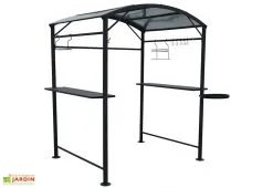 Habrita Carport Abri Pour Barbecue Acier Galvanisé Et époxy 2,5 X 1,35 M