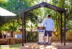 Canopia Abri Barbecue En Aluminium Et Polycarbonate 180 X 240 Cm – Austin 8 Canopia Abri Barbecue En Aluminium Et Polycarbonate 180 X 240 Cm – Austin -magasin de mobilier d'extérieur carport barbecue aluminium austin canopia palram