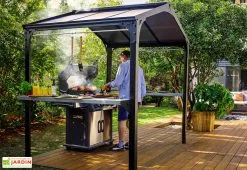 Canopia Abri Barbecue En Aluminium Et Polycarbonate 180 X 240 Cm – Austin 9 Canopia Abri Barbecue En Aluminium Et Polycarbonate 180 X 240 Cm – Austin -magasin de mobilier d'extérieur carport bbq aluminium austin canopia palram